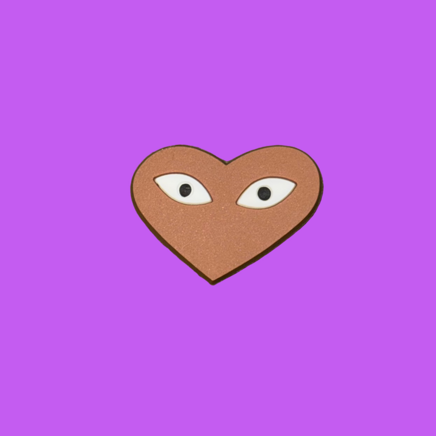 HEART croc charm