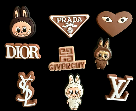 BROWN CROC CHARMS